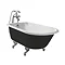 Heritage Wessex 0TH Slipper Cast Iron Bath (1540x770mm) with Feet Large Image