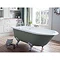 Heritage Wessex 2TH Slipper Cast Iron Bath (1540x770mm) with Feet Standard Large Image
