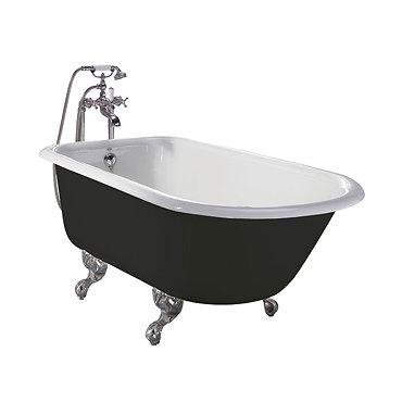 Heritage Wessex 2TH Slipper Cast Iron Bath (1540x770mm) with Feet Profile Large Image