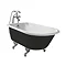 Heritage Wessex 2TH Slipper Cast Iron Bath (1540x770mm) with Feet Large Image