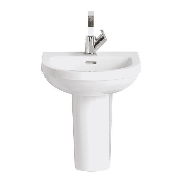 Heritage - Zaar 1TH Space Saving Basin & Semi Pedestal Large Image