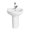 Heritage - Zaar 1TH Space Saving Basin & Semi Pedestal Large Image