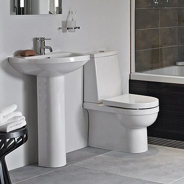Heritage Zaar 4-Piece BTW Bathroom Suite Profile Large Image