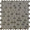 Hex Brown Mosaic Tile Sheet - 301 x 297mm  Profile Large Image