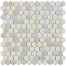 Hex White Mosaic Tile Sheet - 301 x 297mm  Profile Large Image