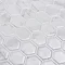 Hexagon Marble Peel & Stick Backsplash Tiles - Pack of 4  In Bathroom Large Image