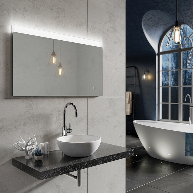 HIB Alpine 100 LED Illuminated Rectangular Mirror - 78756000 Profile Large Image