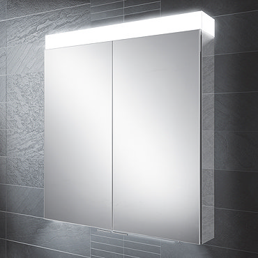 HIB Apex 80 LED Illuminated Mirror Cabinet - 47200  Profile Large Image