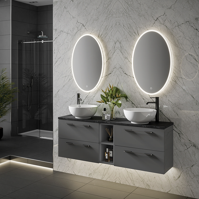 HIB Arena 80 LED Ambient Oval Mirror