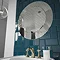 HIB Arte 80 Circular Bathroom Mirror - 79490000 Profile Large Image