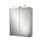 HIB Atomic LED Aluminium Mirror Cabinet - 42700  Standard Large Image