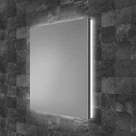 HIB Atrium 50 Semi-Recessed LED Aluminium Mirror Cabinet - 53000 Medium Image
