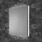 HIB Atrium 50 Semi-Recessed LED Aluminium Mirror Cabinet - 53000 Large Image