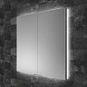 HIB Atrium 60 Semi-Recessed LED Aluminium Mirror Cabinet