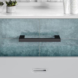 HIB Atto Black Square Grab Bar