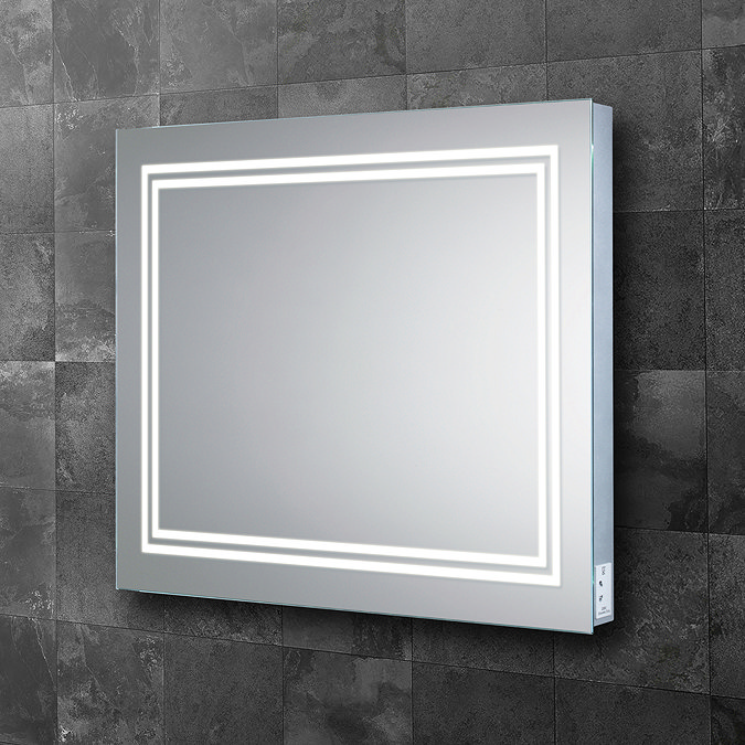 HIB Boundary 80 LED Ambient Rectangular Mirror - 79540700 Large Image