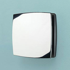HIB Breeze Wall Mounted Bathroom Fan with Timer - Chrome - 32800 Medium Image