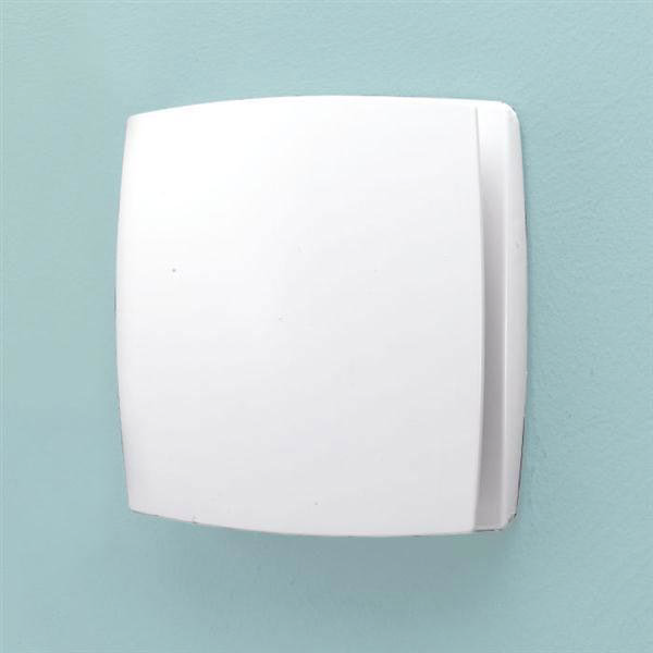 HIB Breeze Wall Mounted Bathroom Fan with Timer & Humidity Sensor - White - 31200