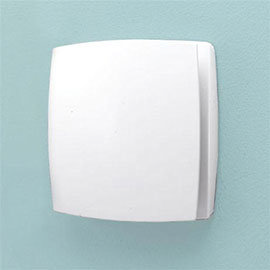 HIB Breeze Wall Mounted Bathroom Fan with Timer - White - 31100 Medium Image