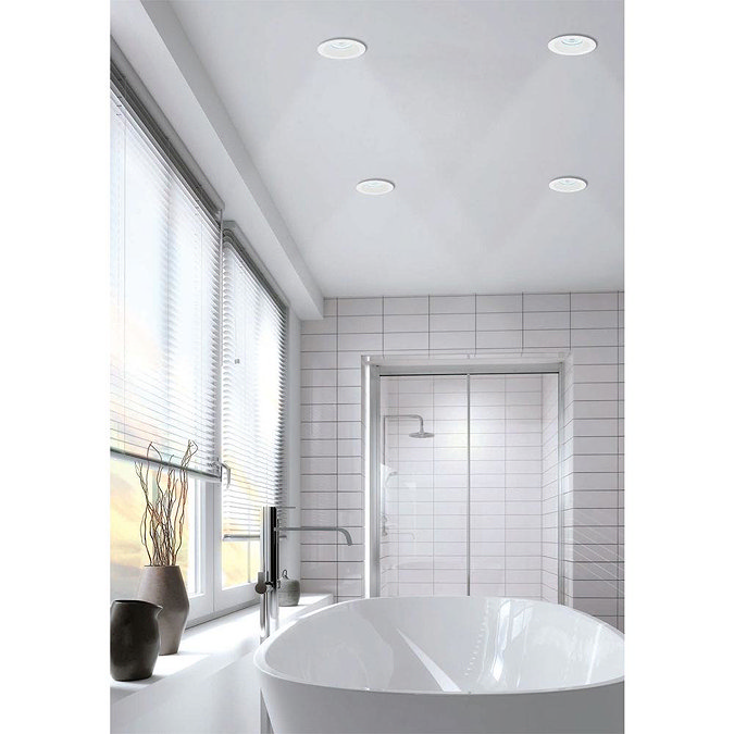 HIB Calibre Round Recessed LED Showerlight - Warm White - 5980  Profile Large Image