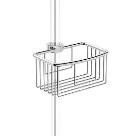 Traditional Shower Basket Tray - Clip on Riser Rail