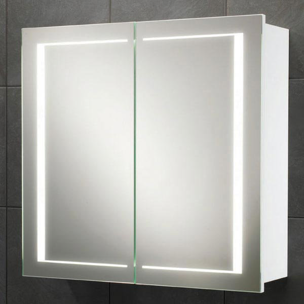 HIB Colorado LED Gloss White Mirror Cabinet - 9102000 Large Image