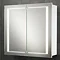 HIB Colorado LED Gloss White Mirror Cabinet - 9102000 Large Image