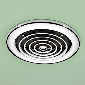 HIB Cyclone Chrome Wet Room Inline Fan - 33400 Large Image