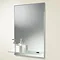 HIB Delby Rectangular Bathroom Mirror with Glass Shelf - 72026000
