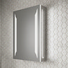 HIB Dimension 50 Bluetooth LED Illuminated Aluminium Mirror Cabinet - 54500 Large Image