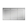 HIB Edge 120 LED Illuminated Aluminium Mirror Cabinet