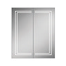 HIB Edge 60 LED Illuminated Aluminium Mirror Cabinet