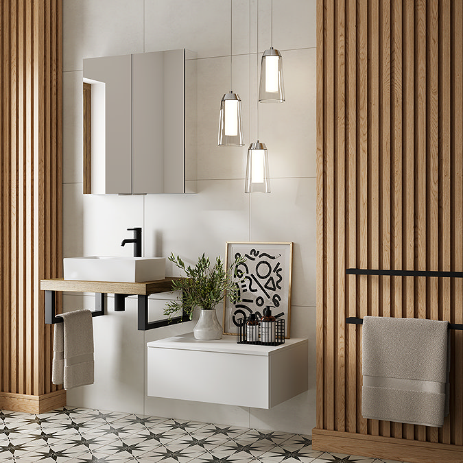 HIB Eris 60 Aluminium Mirror Cabinet