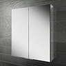 HIB Eris 60 Aluminium Mirror Cabinet