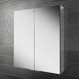 HIB Eris 60 Aluminium Mirror Cabinet - 45200 Medium Image
