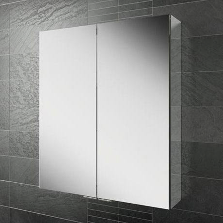 HIB Eris 60 Aluminium Mirror Cabinet - 45200 Large Image