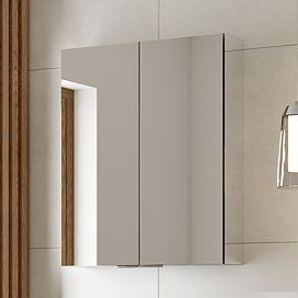 HIB Eris 60 Aluminium Mirror Cabinet