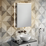 HIB Ether 50 LED Illuminated Aluminium Mirror Cabinet