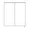 HIB Ether 60 LED Illuminated Aluminium Mirror Cabinet