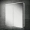 HIB Ether 60 LED Illuminated Aluminium Mirror Cabinet - 50600 Large Image