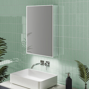 HIB Exos 50 LED Illuminated Mirror Cabinet - 53500  Profile Large Image