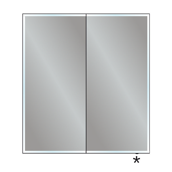 HIB Exos 60 LED Illuminated Mirror Cabinet