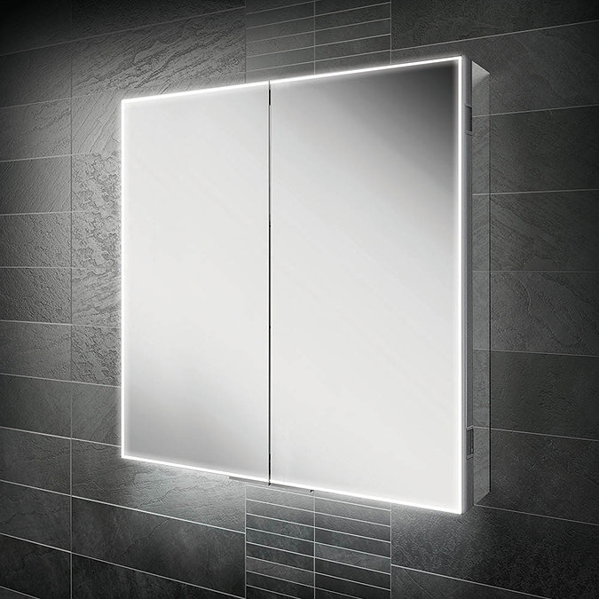 HIB Exos 80 LED Illuminated Mirror Cabinet - 53800 Large Image