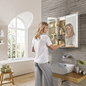 HIB Groove 60 Bluetooth LED Illuminated Mirror Cabinet - 48500  Profile Large Image