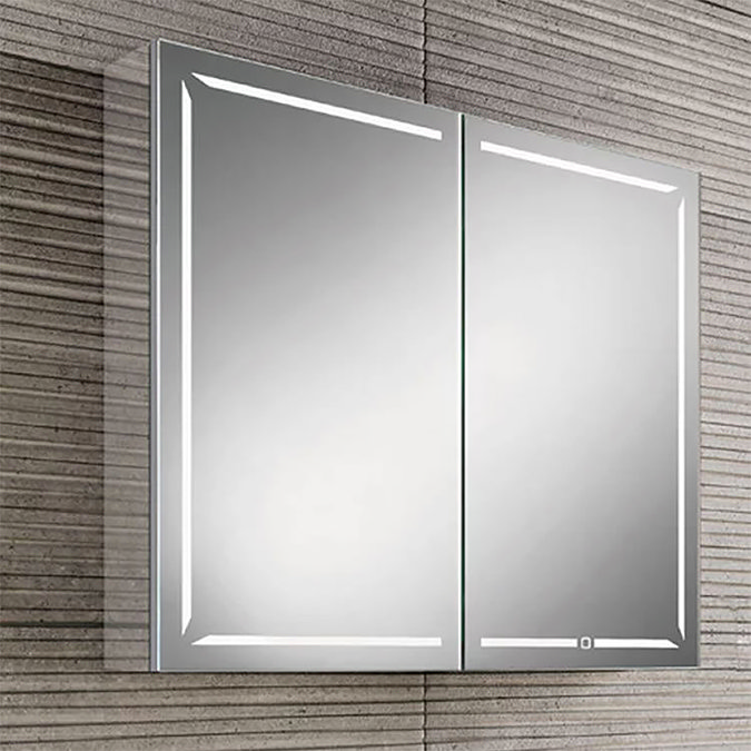 HIB Groove 80 Bluetooth LED Illuminated Mirror Cabinet - 48600 Large Image