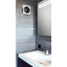 HIB Hush Wall Mounted Bathroom Fan with Timer & Humidity Sensor - Matt Silver - 31800  Profile Large Image