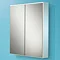 HIB Jersey Gloss White Mirror Cabinet - 9101700 Large Image