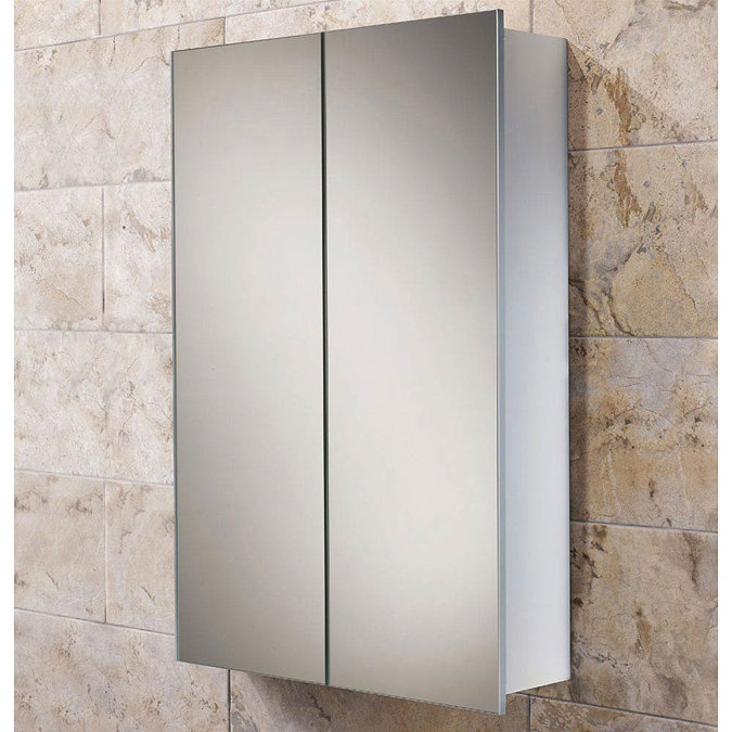 HIB Jupiter Aluminium Mirror Cabinet - 43600 Large Image