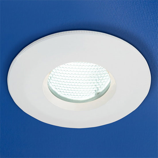 HIB - Low Energy Fire Rated Showerlight - White - 5720 Large Image