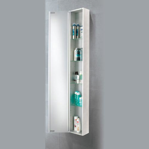 HIB Mercury Aluminium Mirror Cabinet - 43700  Profile Large Image